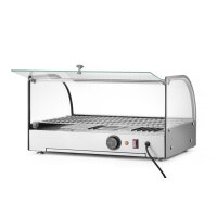 Beheiztes Thekendisplay, HENDI, einzeln, Schwarz, 220-240V/800W, 554x376x(H)311mm