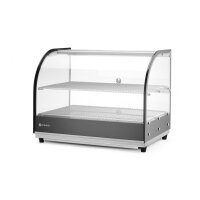 Warmhaltevitrine doppelt, HENDI, doppelt, Schwarz, 220-240V/800W, 554x376x(H)376mm