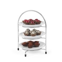 Teller-Etagere, HENDI, geeignet für Teller bis max. Ø 275 mm, 290x290x(H)440mm