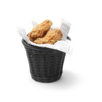 Snack-Korb, HENDI, Schwarz, ⌀130x(H)110mm