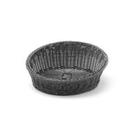 Brotkorb, rund abgeschrägt, HENDI, Schwarz, ⌀310x(H)120mm