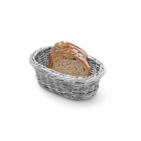 Brotkorb, oval, HENDI, Hellgrau, 320x230x(H)70mm