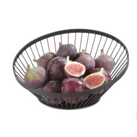 Obstkorb, abgerundet schwarz, HENDI, ⌀280x(H)130mm