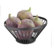 Obstkorb, abgerundet schwarz, HENDI, ⌀280x(H)130mm
