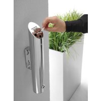 Aschenbecher zur Wandmontage, HENDI, ⌀75x(H)460mm