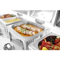 Chafing Dish GN 1/1, Spiegelglanz, HENDI, Profi Line, 9L, 570x405x(H)320mm