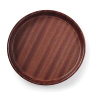 Serviertablett in Holzoptik, rund, AmerBox, Mahagoni, ⌀320x(H)35mm