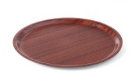 Serviertablett Woodform, HENDI, Mahagoni, ø380x(H)15mm