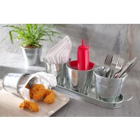 Serviertablett aus Melamin mit Holzoptik , AmerBox, Holz, 330x430mm