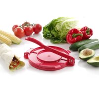 Tortilla-Presse, HENDI, Rot, 250x200x(H)95mm
