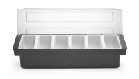 Zutatenbox – 6 Behälter, Bar up, 480x150x(H)100mm