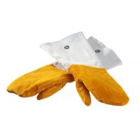 Leder-Grillhandschuhe hitzebeständig – 2 Stück, HENDI, 2 Stk., (L)460mm