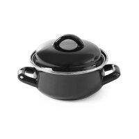 Suppen-/Saucentöpfchen - mit Deckel, HENDI, blau, 0,6L, Blau, ⌀120x(H)95mm