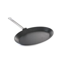 Fischpfanne - oval Titanium Professional, HENDI, 400x275x(H)35mm