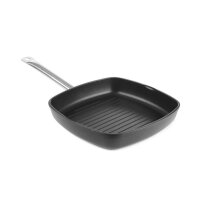 Grillpfanne mit gerillter Bratfläche Titanium Professional, HENDI, 550x290x(H)55mm