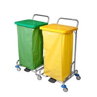 Trennwagen 2fach mit Fu&szlig;pedal SOLID