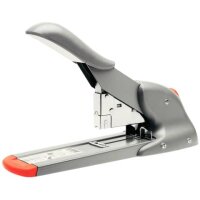 Blockheftgerät HD110, Stahl, 110 Blatt, silber/orange