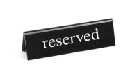 Tischschild Reserviert, HENDI, reserved, 130x30x(H)38mm