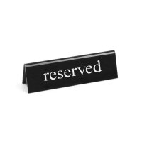 Tischschild Reserviert, HENDI, reserved, 130x30x(H)38mm