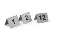 Tischnummern, HENDI, Nummer 1-12, 50x35x(H)40mm