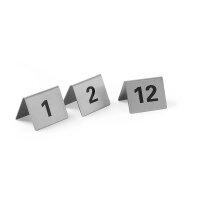 Tischnummern, HENDI, Nummer 1-12, 50x35x(H)40mm