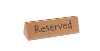Tischschild Reserviert, HENDI, "reserved",...