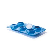 Eiswürfelform edelsteinförmig, Bar up, Blau, 2 Stk., 190x105x(H)30mm