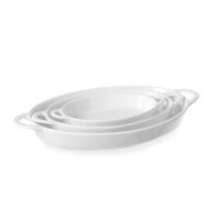 Ofenform mit Ohrengriffen, oval, HENDI, 0,35L,...