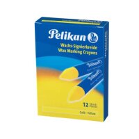 Pelikan 772/12 Signierkreiden gelb, 12 St.