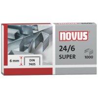 1.000 novus Heftklammern SUPER 24/6