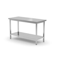Zentraler Arbeitstisch – verschraubt, HENDI, Kitchen Line, 1000x700x(H)850mm