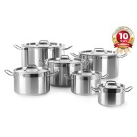 Kochtopf, mittel - mit Deckel, HENDI, Profi Line, 10L,...