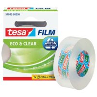 tesa eco&clear Klebefilm transparent 19,0 mm x 33,0 m...