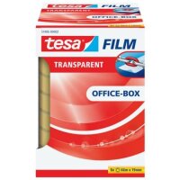 tesa OFFICE-BOX Klebefilm transparent 19,0 mm x 66,0 m 8...