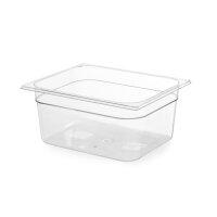 Gastronorm-Behälter 1/2, HENDI, Profi Line, GN 1/2, 12,5L, Transparent, 325x265x(H)200mm