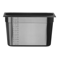 Gastronorm-Behälter 1/3, HENDI, Profi Line, GN 1/3, 2,5L, Schwarz, 325x176x(H)65mm