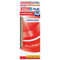 tesa OFFICE-BOX Klebefilm transparent 12,0 mm x 33,0 m 12...