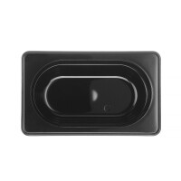 Gastronorm-Behälter 1/9, HENDI, GN 1/9, 1L, Schwarz, 176x108x(H)100mm