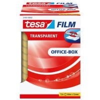 tesa OFFICE-BOX Klebefilm transparent 12,0 mm x 66,0 m 12...