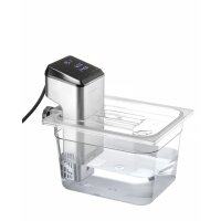 Gastronorm-Deckel mit Sous-Vide-Stick-Aussparung, HENDI, GN 1/2, Transparent, 265x325mm