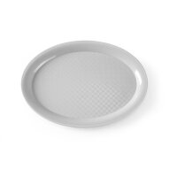 Fast-Food-Tablett aus Polypropylen, oval, HENDI, Schwarz,...