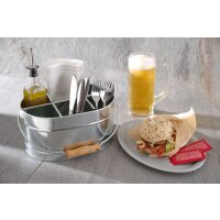 Fast-Food-Tablett aus Polypropylen, oval, HENDI, Schwarz, 265x195x(H)15mm
