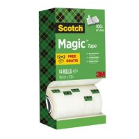 12 + 2 GRATIS: Scotch Magic™ Tape Klebefilm matt...