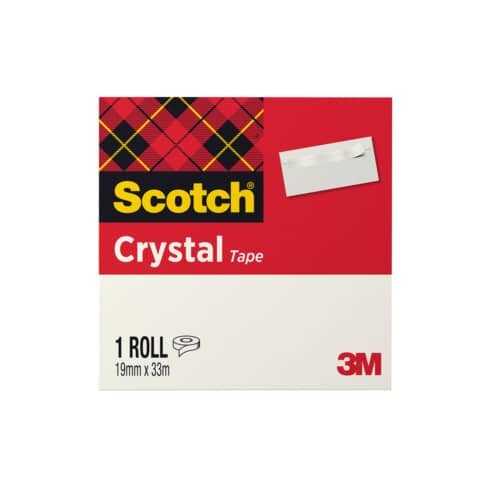 Scotch Crystal Klebefilm kristall-klar 19,0 mm x 10,0 m 1 Rolle