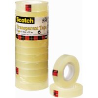 Scotch 550 Klebefilm transparent 12,0 mm x 33,0 m 12 Rollen