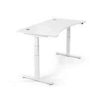 Sitz-/ Stehschreibtisch Cockpit MULTI M Dekor weissB 2000...