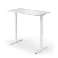 Höhenverstellbarer Schreibtisch Tiefe 650 mm Dekor...