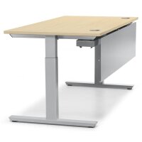 Schreibtisch T-Fuß MULTI M AhorndekorB 1800 x T 800 x H 650 - 850 mm