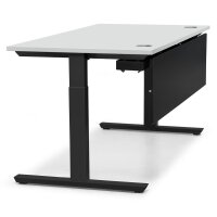 Schreibtisch T-Fuß MULTI M Dekor lichtgrauB 1200 x...
