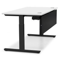 Schreibtisch T-Fuß MULTI M Dekor weißB 1800 x T 800 x H 650 - 850 mm
